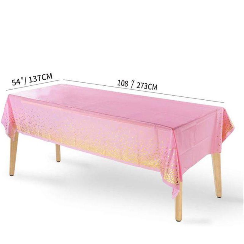 Восхитительная розово-золотая одноразовая посуда для создания праздничной атмосферы