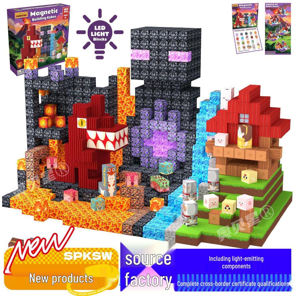 Mine Cave Magnetic Building Blocks: Aobei Star Toy for Children
