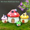 Resin Miniature Terrarium Garden Accessories Micro Landscape Craft Decorations Mini Mushroom House
