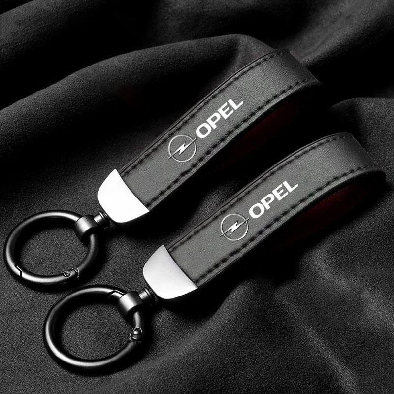 Car Key Chain Rings Leather Emblem Keychain Auto Keyring For Opel Astra Grandland Corsa Mokka Frontera Insignia Zafira Vivaro Ms3