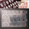 Fancystyle Nail Art 24Pcs Double Sided Adhesive Glue Tapes Tabs Clear Manicure for Fake Tip