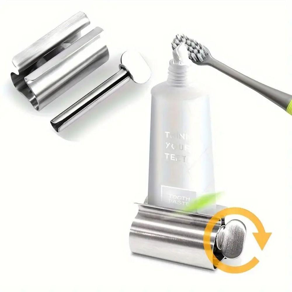 Puts an end to Waste Toothpaste Squeezer Stainless Steel Toothpaste Rollers  Girl
