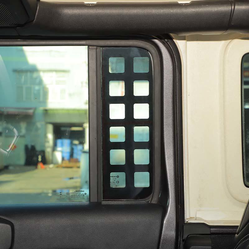 Накладка на заднее стекло автомобиля, декоративная рамка для Jeep Wrangler JL для JT Gladiator 2018, 4-дверная версия, металлические автомобильные аксессуары