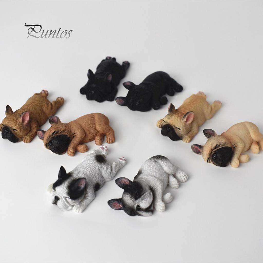 Магнит на холодильник спящий бульдог