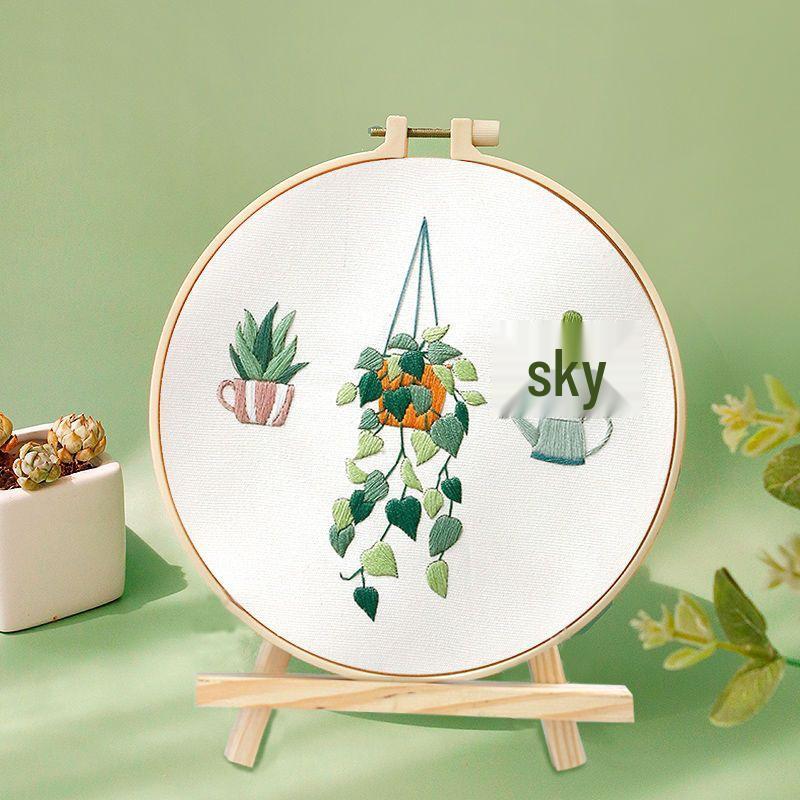 Beginner's Hand Embroidery Kit: Create Su Embroidery, Punch Needle, Ribbon Embroidery, and Cross-Stitch Items.