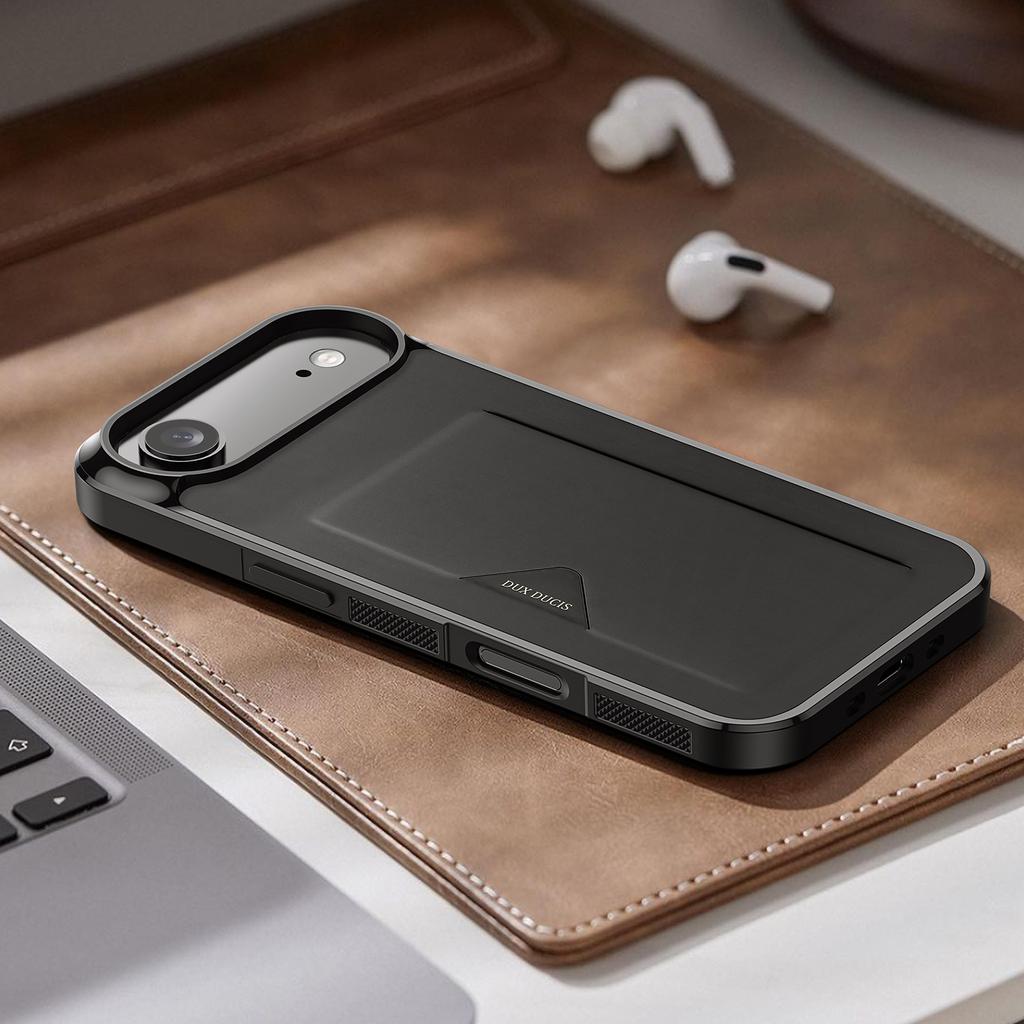 Для iPhone 17 Air Чехол DUX DUCIS Серия Pocard Держатель для карт Кожа+ПК+ТПУ Чехол для телефона
