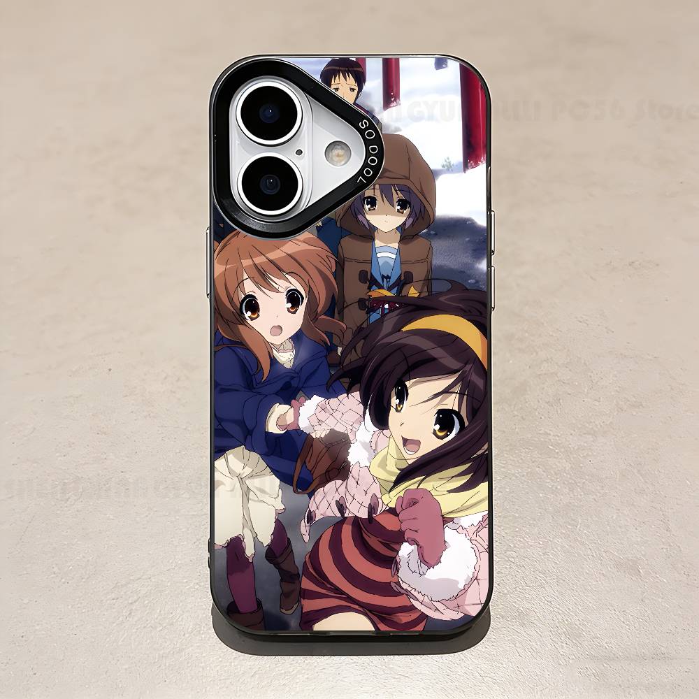 Меланхоличный чехол для телефона Харухи для IPhone 17 16e 16 15 14 13 12 11 Pro Max X XR XS MAX Задняя крышка