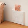Decorative Switch Plates for Kids 3D Cute Animal Light Sticker, Cartoon Pig Cat Mermaid Frog Wall Adhesive Decor Stickers Stickers, Self?Adhesive