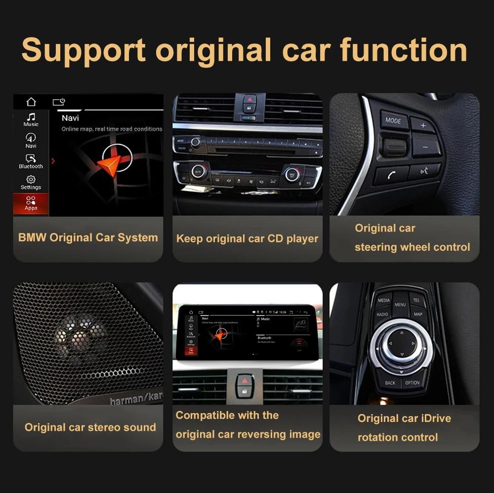 10,25-дюймовый IPS-экран, автомобильное радио, стереовидеоплеер, GPS-навигация для BMW 3 серии E90 E91 E92 E93 2005 - 2012, система Android 14