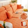 Jacquard Stretch Sofa Seat Cover Living Solid Color Sofa Cushion Cover Washable Spandex Furniture Protector L-Shaped Sofa Cover