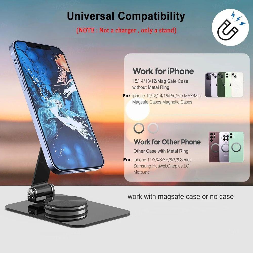 Магнитный держатель для телефона с вращением на 360°, складной настольный держатель для мобильного телефона, новый держатель для мобильного телефона
