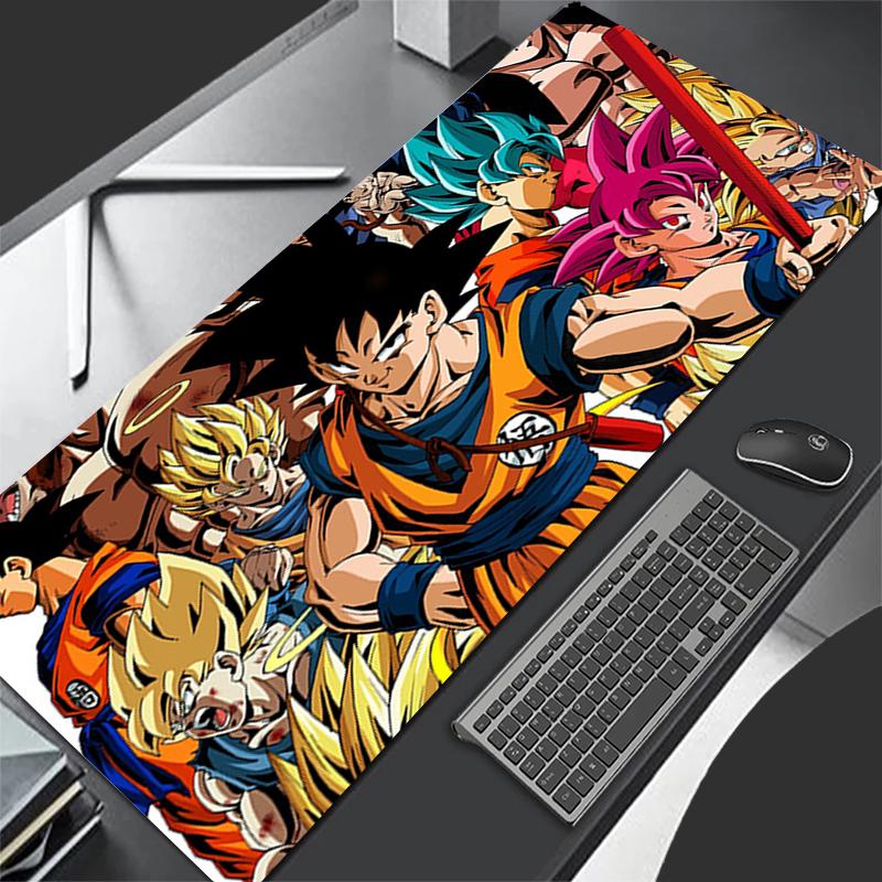 Mouse pad DBZ Rug professional eSports game players Speed Lock Edge Rubber Game Desk Mousepad Dragon Ball Z Keyboard Mat Gift