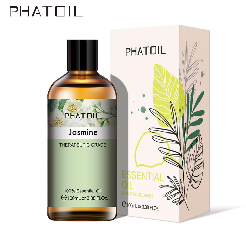 PHATOIL 100ML Ylang Ylang Vanilla Geranium Floral Fragrance Oil Jojoba Oil DIY Scents Candle Healthy Calming Air Fresh Care Spa Body Massage
