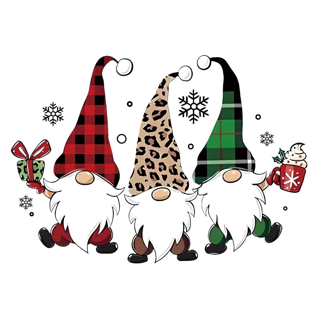 Гном термонаклейка Рождество Сделай сам нашивка одежда, шерстяная одежда, шляпы, рубашки, наклейки для одежды, нанесение горячим прессом, поделки и принадлежности Сделай сам