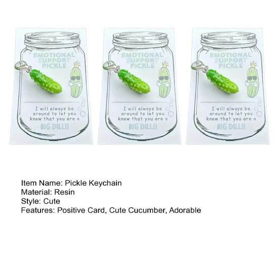 1/2/3 шт. брелок для ключей в виде соленого огурца, брелок для сумки с подвеской в виде позитивной карты, аксессуар для рюкзака для друзей и семьи