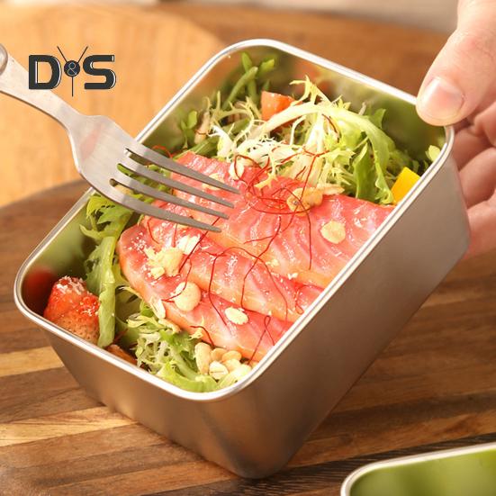 Ланч-бокс из нержавеющей стали, коробка для пикника, бенто, большая емкость, портативный контейнер для обеда для домашнего офиса, школы