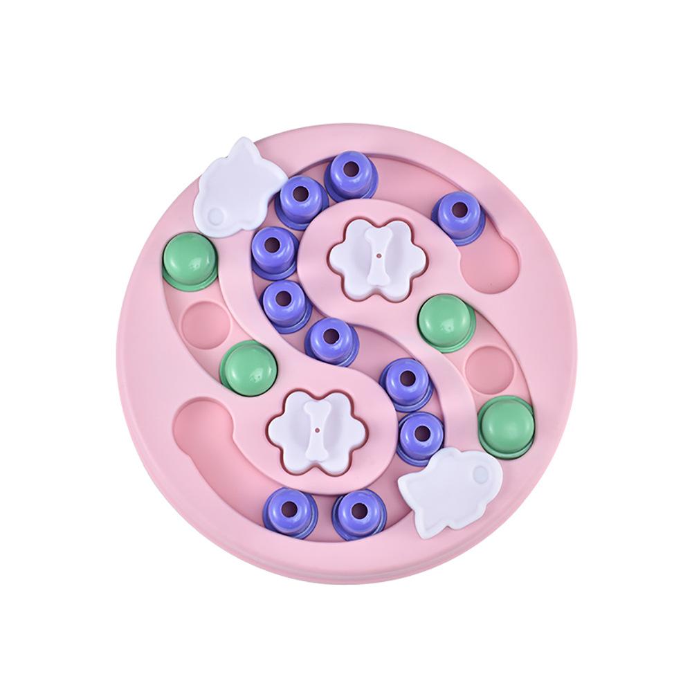 Игрушки-головоломки для собак Медленная кормушка Интерактивная игра для повышения IQ щенка Диспенсер для еды Медленное поедание Нескользящая миска Игрушка для домашних собак