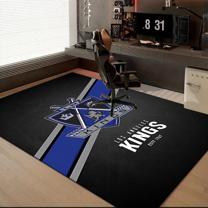 Los Angeles ice hockey Floor Mat for Living Room, Game Rooms, Office, Bedroom, Office Floor Mat Playful Design, Christmas fan gifts