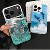Ocean Cute Dolphin Shockproof Phone Case for iPhone 17 Air 16 16E 15 Pro Max 14 Plus 13 Mini 12 Back Cover Anti Fall Fundas
