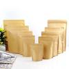 20 Pcs  Stand Up Pouches Kraft Paper Aluminum Foil Food Packaging Bags(size: 9*14)