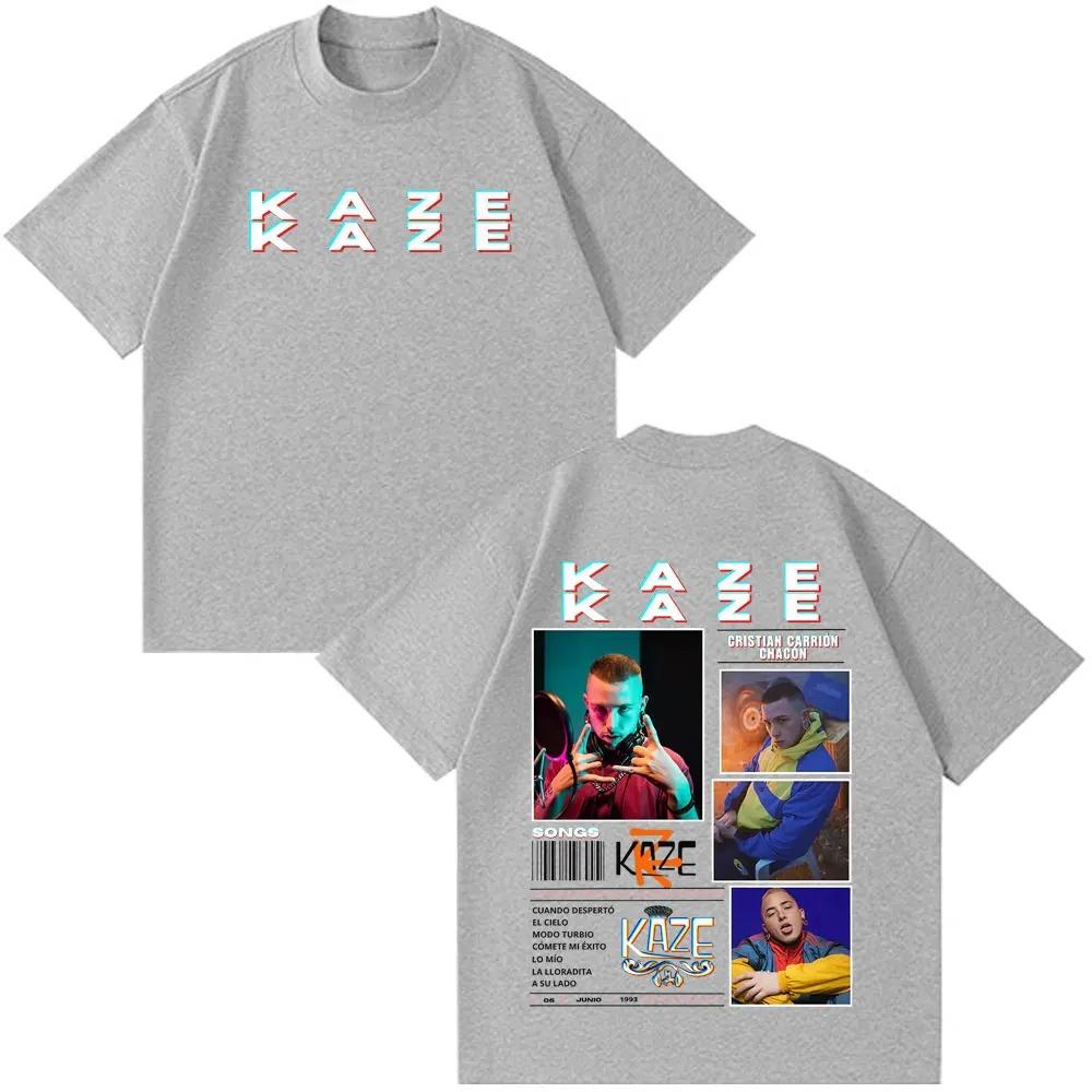 2026 Rapper Kaze R New Fashion Album Print T-shirt Men Women Casual T-shirt Short-sleeved Cotton Hip-hop Punk Oversized T-shirts Tops