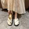 Мода 2025 Новые лоферы-шлепанцы с закрытым носком Женские Новые Летние Сексуальные Низкие Сандалии Повседневные Нескользящие Базовые Римские Слайды Модная Женская Обувь