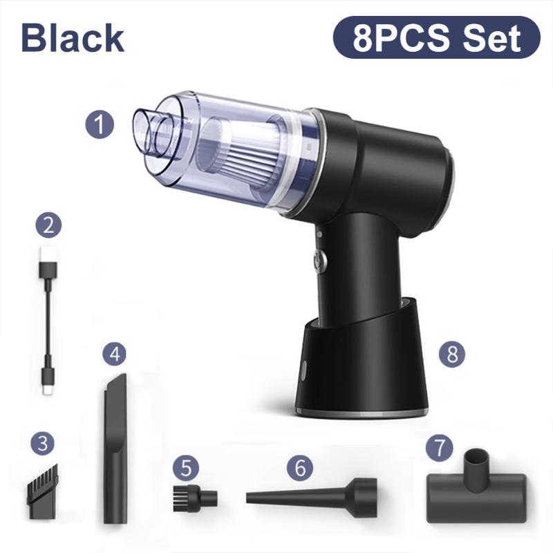 Высокое всасывание 2 в 1 автомобильный пылесос с беспроводной зарядкой Air Duster ручной пылесос высокой мощности для домашнего офиса