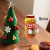 8 рождественских бутылок в форме А, стеклянные емкости для конфет,