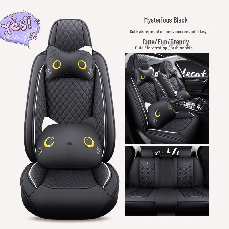 Cartoon Full Coverage Car Seat Cushion for All Seasons - Universal Fit