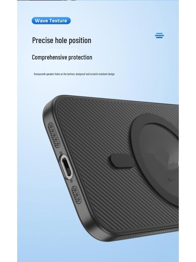 Совместимый магнитный чехол для телефона для iPhone 16, 16 Pro Max, 15 Pro, 14, 13 - Прозрачный и простой дизайн.