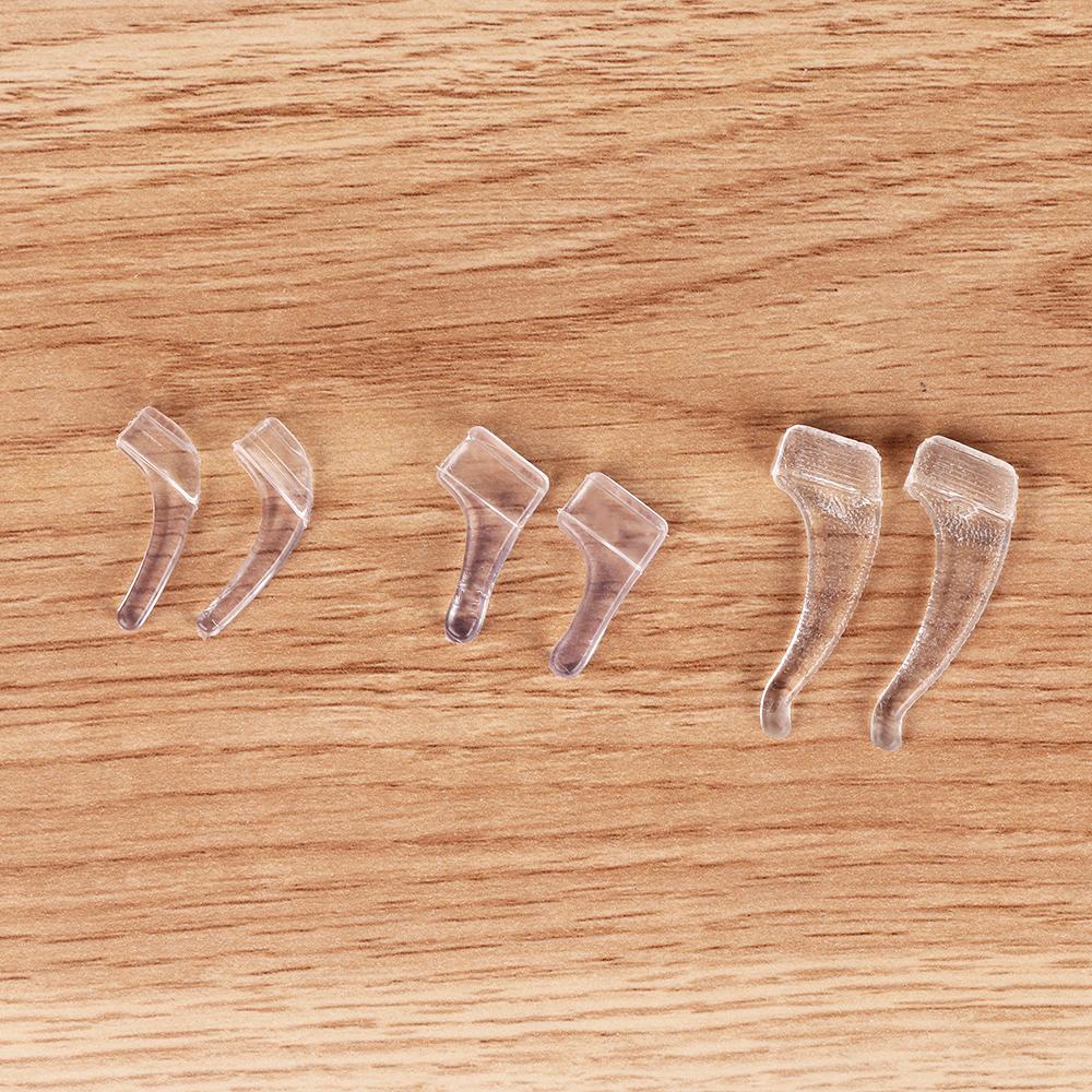 10 пар Наконечники для очков Стеклянные аксессуары Держатель Прозрачные заушники Силиконовые Противоскользящие