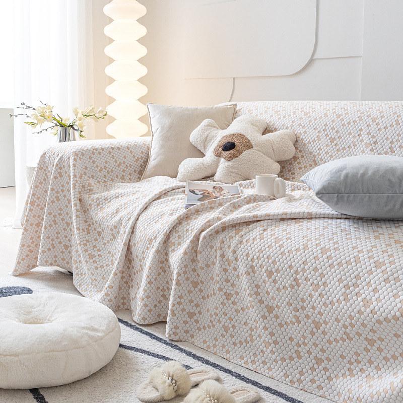 Cool Summer Sofa Cover With Arm For Leather Couch Non Slip Modern Sofa Throw Towel Furniture Protector L Shape