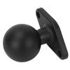 1.5in Ball Mount Base Anodized Aluminum Alloy Round Plate with C Size Double Socket Arm for RAM Mounts