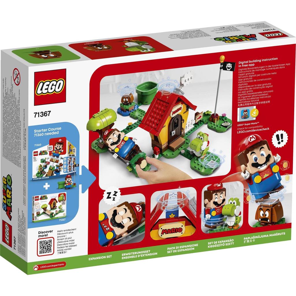 LEGO Super Mario Yoshi and Mario House 71367 Игрушка Дом для видеоигр Мальчики Девочки от 6 лет и старше