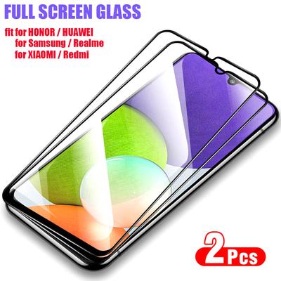 2 шт. Защитная пленка для всего экрана из закаленного стекла для Samsung Galaxy S20 S21 FE A12 A52 A22S A52S 5G A13 A53 Realme 10 8 9 8i Redmi 8 9A 9A 9C 10C 9AT