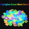 50PCS Glow In The Dark Garden Pebbles for Sidewalk Garden Terrace Lawn Garden Patio Fish Tank Aquarium Decoration Glow Stone