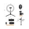 18” Ring Light with Tripod & Phone Holder - Dimmable LED Desk Light for Makeup, Videos & Live Streaming