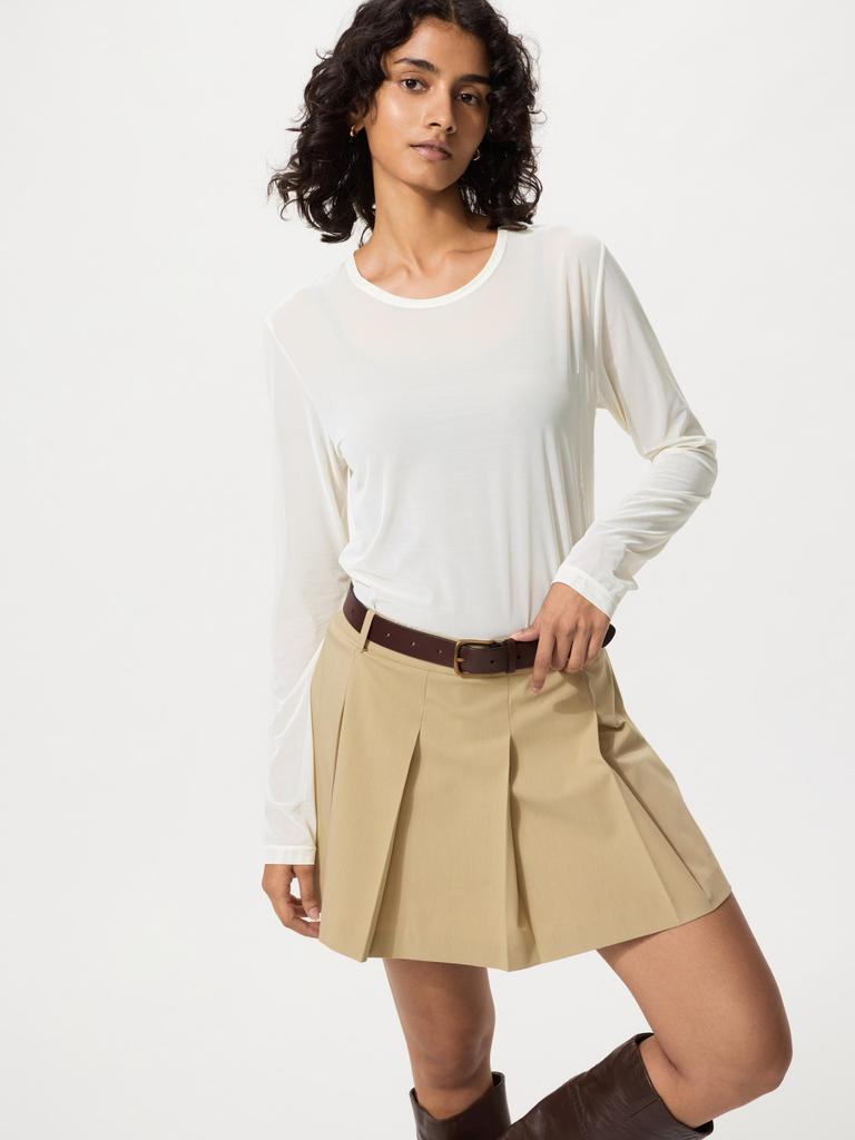 Uniqlo Японская прозрачная сетчатая футболка с круглым вырезом