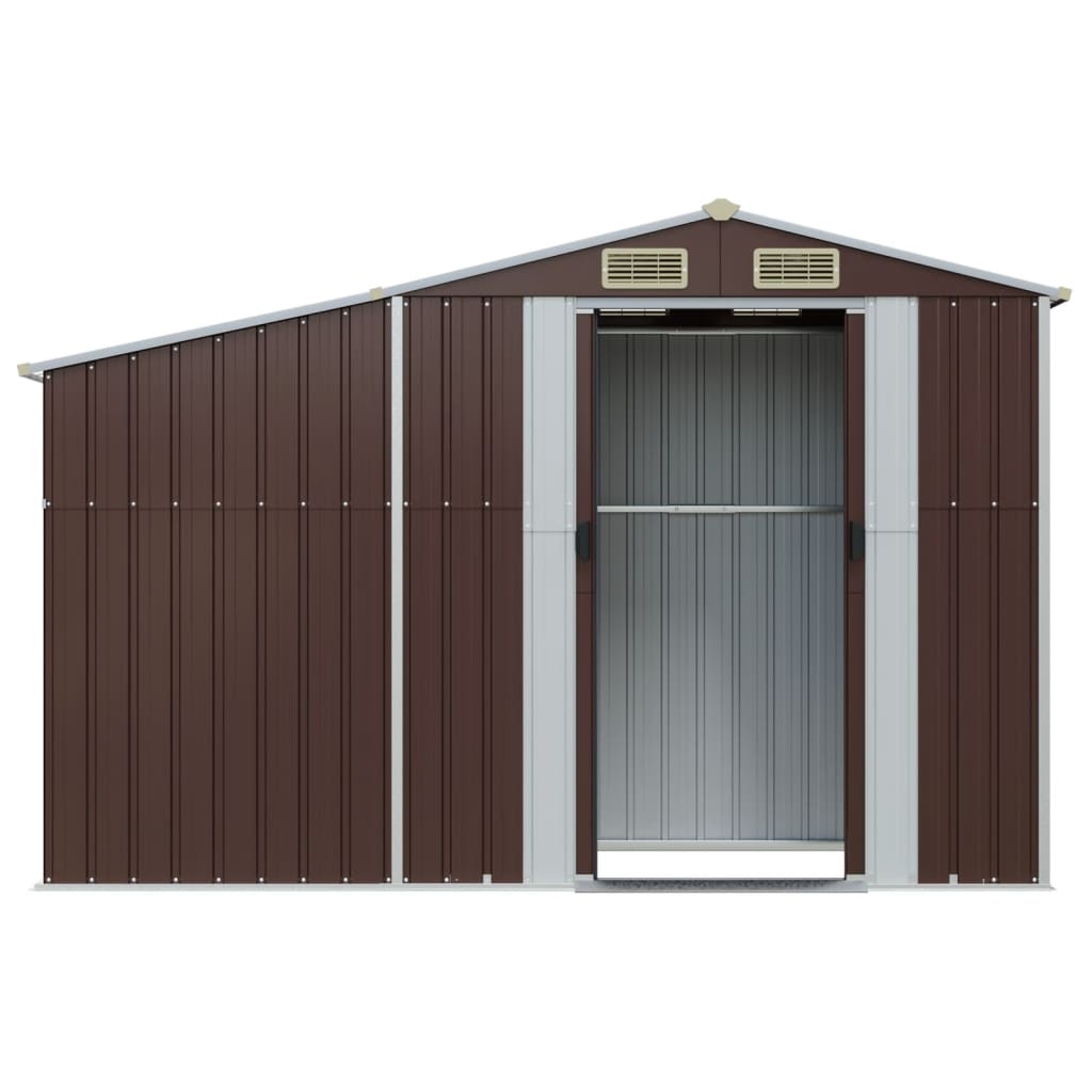 Tool Shed Brown 277 x 93 x 179 cm Galvanized Steel