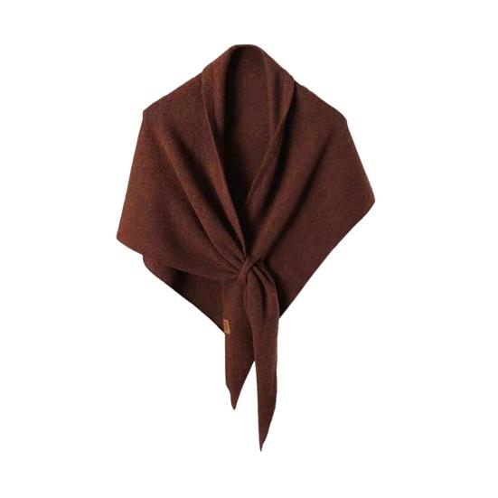 Women Knitted Shawl Wrap Striped Print Cardigan Cape Wool Cashmere Scarf Comfortable Ladies Accessory