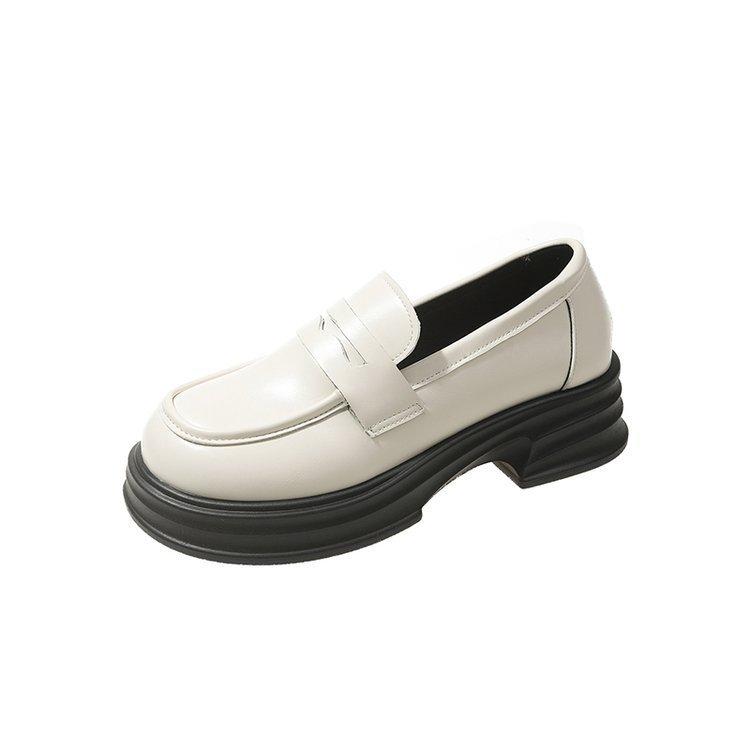 Лоферы женские туфли на толстой подошве Весенние и летние туфли Explosive Single Туфли A Footstroke в английском стиле Женские туфли Mary Jane