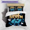 3PC Custom Name "Six Seven Adventure" Bedding Set Printed  Bedding Set Duvet Cover Closure Includes 1 Duvet Cover & 162 Pillowcases for Bedroom