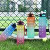 One-pack Color-changing Water Cup Portable Scale Simple And Fashionable Outdoor Space Cup 1000ML With Straw