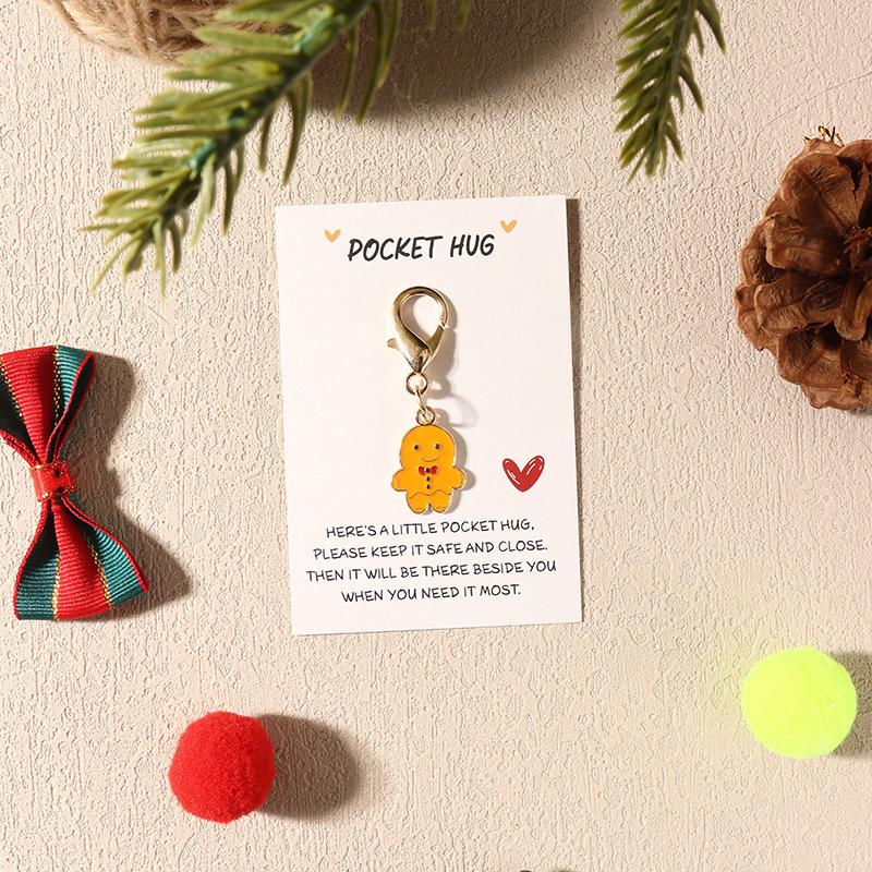 1 шт. Эмалированная декоративная клипса для рюкзака для ключей, для вечеринки, из сплава, подвески для сумки, рождественский брелок, подарки, кошелек для хранения, эстетика