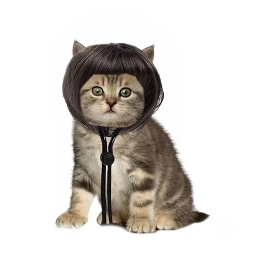 Парик для собак с ушками Pet Bob Cat — идеальный вариант для праздничных вечеринок!