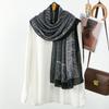 Spring and Summer Hot-selling New Cotton and Linen Feel Long Towel Large Size Long Towel Popular Simple Shawl
