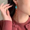 Овальные серьги-крючки с кисточками, простые, роскошные, высокого класса, нишевая мода, преувеличенные серьги для личности, женские