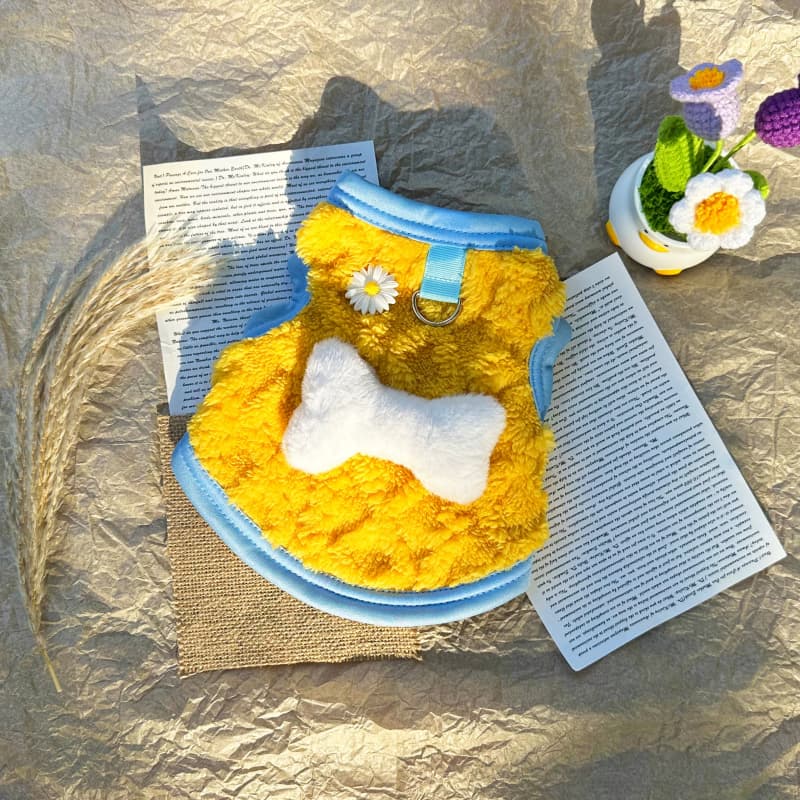 Dog cat clothes winter vest pet clothes warm cute cartoon Bigbear teddy puppet pet clothes
