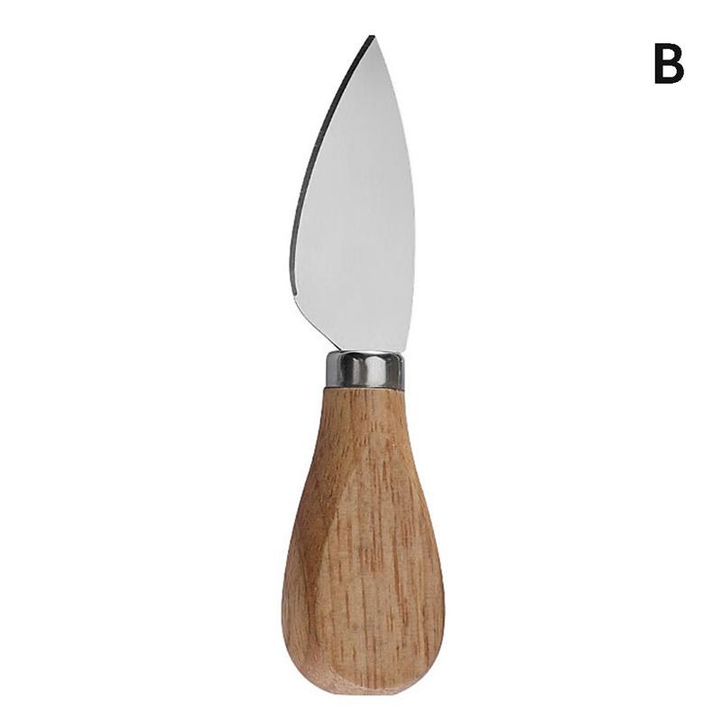 1шт стальные ножи для сыра из нержавеющей стали с бамбуковой деревянной ручкой для нарезки сыра
