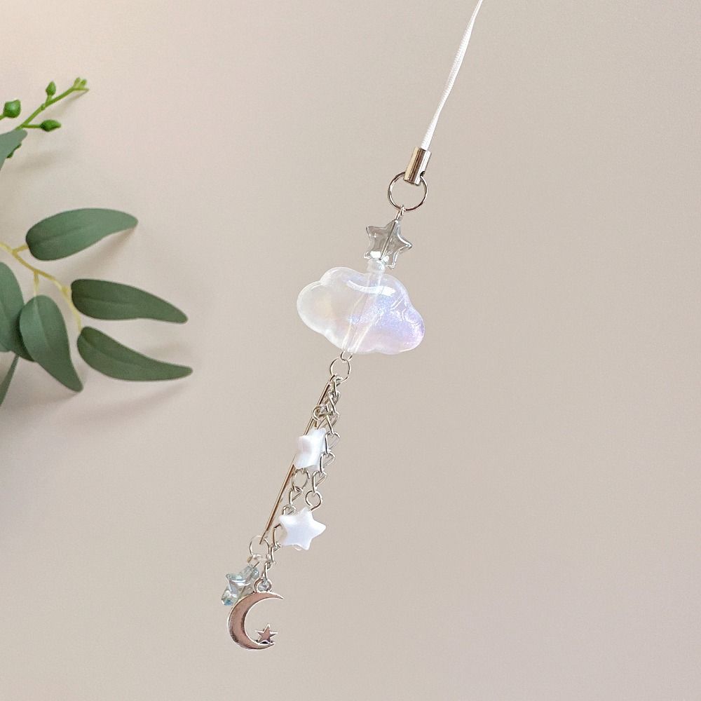 DIY Handmade Cloud Phone Chains Mid-Autumn Festival Mobile Strap  Mid-Autumn Festival Decoration